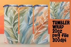 Sublimation Ready 20oz Tumbler , Flowers Product Image 1