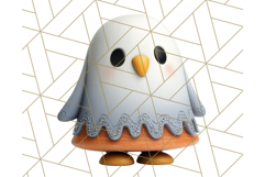 Cute Halloween Ghost Clipart Costume PNG, Halloween Png Product Image 4