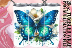 Bright Days 20oz tumbler wrap, Butterfly Product Image 1