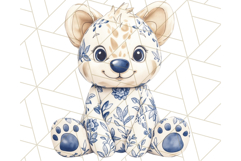 Cute Stuffed Animal Clipart, Chinoiserie Nursery Decor Png Product Image 4