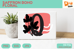 Saffron Boho Floral Monogram Product Image 1