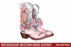 Watercolor Western Boho Clipart Product Image 1