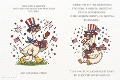 Patriotic Silly Goose Clipart Product Image 2
