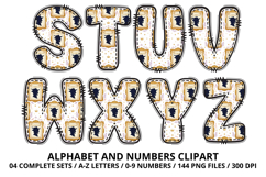 Enchanted Garden Patchwork Alphabet PNG Clipart 300 DPI Product Image 4