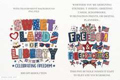 Patriotic Sublimation PNG Bundle Product Image 2
