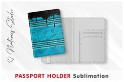 Oil Drum pattern - Passport Holder sublimation. Product Image 1