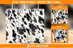 Cowhide Tumbler Wrap Designs, Sublimation Wrap Product Image 1