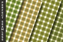 Khaki Gingham Digital Papers 15 Variations Product Image 5