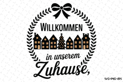 Willkommen in Unserem Zuhause Svg | Christmas Svg | Svg File Product Image 1