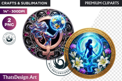 International Women's Day Round Cliparts &amp; Backgrounds PNG Product Image 1