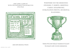 Doodle Back To School Clipart Product Image 2