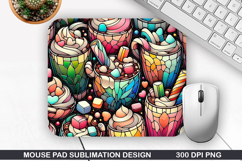 Mouse Pad Sublimation, Christmas Mouse Pad PNG Design Product Image 1