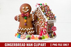 Gingerbread Man Clipart PNG Product Image 1