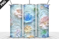Flowers Tumbler Wrap | Sublimation Design | Tumbler PNG Product Image 1