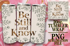 Blissful Reflections 20oz tumbler wrap, Religious Product Image 1