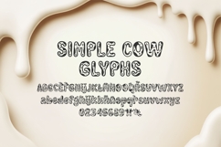 Simple Cow Font | Cute Cow Font with Farm Animals Product Image 10