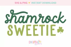 Shamrock Sweetie St Patrick's Day SVG PNG Product Image 2