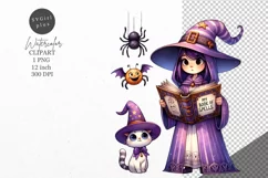 Halloween clipart, Witch clipart, Autumn clipart Product Image 1