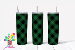Buffalo Plaid Christmas Skinny tumbler Sublimation #2 Product Image 1