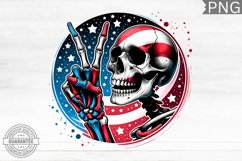 4th of July Skeleton - 4th Of July PNG Design Product Image 1