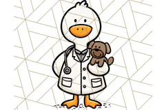 Goose Occupation Clipart PNG, Cute Job-Themed Graphics Product Image 4
