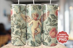 Cupid Vintage Valentine Tumbler | Valentine Tumbler Wrap Product Image 1