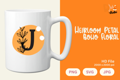 Heirloom Petal Boho Floral Monogram Product Image 1