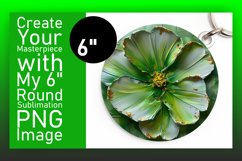 Radiant Blossoms: Sublimation Round Designs Art PNG Product Image 1
