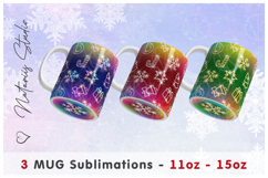 3 Bright Christmas Mug Designs - 11oz-15oz Bottom Mug. Product Image 1