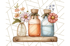 Cottagecore Apothecary PNG Clipart, Rustic Potions &amp; Herbs Product Image 4