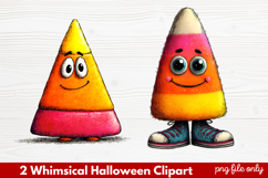 Whimsical Halloween Clipart ,Hand-Drawn Fall Holiday Product Image 1