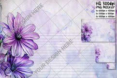 Petal Patterns: Floral Border Notebook Product Image 1