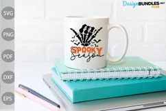 Spooky Season SVG Design , Halloween Quote SVG Cut Files Product Image 2