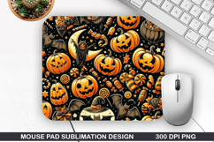 Halloween Mouse Pad Sublimation, Halloween Mouse Pad PNG Product Image 1