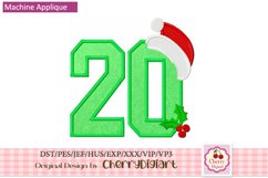 Christmas Santa Numbers machine embroidery bundle 2312C Product Image 6