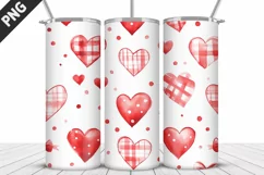 Lovely Hearts Tumbler Design | Valentine's Day Tumbler Wrap Product Image 5