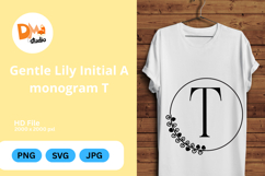 Gentle Lily Initial Monogram Product Image 1