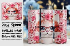 A Kaleidoscope of Cat Delights: Glossy Tumbler Magic Product Image 1