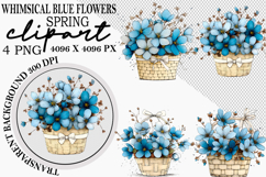 Whimsical Flowers Spring Clipart Png Product Image 1