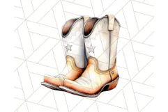 Cowboy Clipart PNG, Kid Western Country Graphic Product Image 4