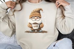 Coffee Lover Gnome Clipart PNG Product Image 1