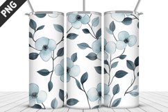 Flowers Tumbler Wrap | Sublimation Design | Tumble PNG Product Image 5