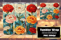 Chic Floral Fantasy 20oz Tumbler Wraps - Sublime Designs Product Image 1