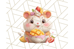 Tropical Fruit Party Animals PNG Clipart, Cute Summer Animal Product Image 4