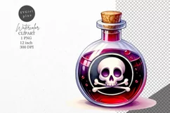 Halloween clipart, Potion bottle clipart, Kids Halloween Product Image 1