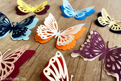 Layered butterfly svg bundle, 3d butterfly papercut Product Image 3