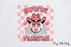 Howdy valentine PNG, Retro Valentine Sublimation PNG Product Image 1