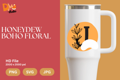 Honeydew Boho Floral Monogram Product Image 1