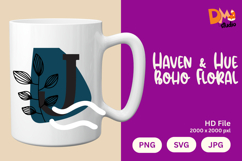 Haven &amp; Hue Boho Floral Monogram Product Image 1
