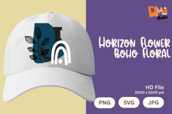 Horizon Flower Boho Floral Monogram Product Image 1